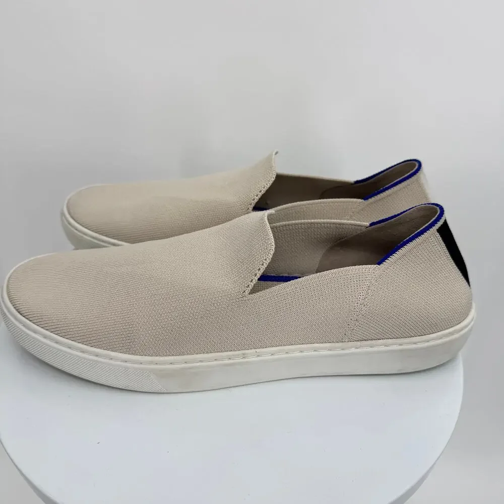 Rothy's shoes women's 10.5 The Original Slip On sneaker loafer knit flat beige